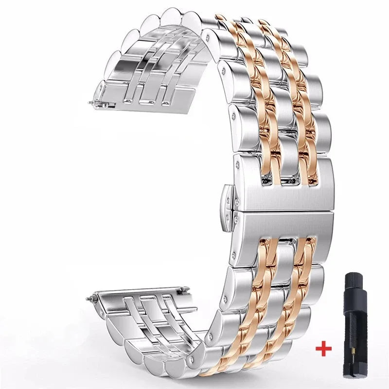 Milanese Watchband 18mm 20mm 22mm Metal Strap Bracelet For Samsung Galaxy Watch 7 6 5 4 40 44mm Huawei 4 GT Bracelet Garmin Band