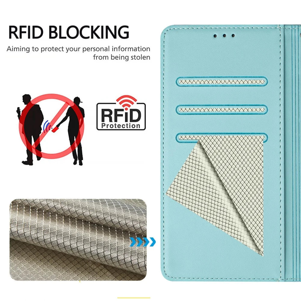 3D Leather Phone Wallet Case Book For Samsung Galaxy S26 S25 S24 S23 S22 S21 S20 Ultra FE Plus S10 S9 S8 Plus Edge Flip Cover