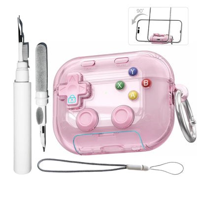 for AirPods Pro 3/Pro 2/Pro/4 Case with Secure Lock Cute 3D Game Player Design Protective Earphone Case Cover for AirPods 4/Pro3
