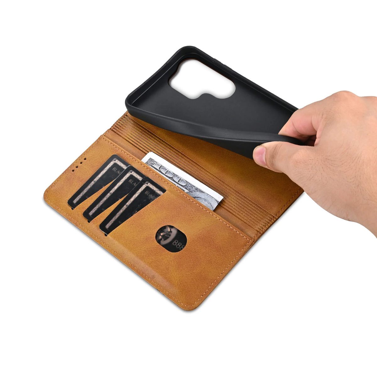 Magnetic Leather Phone Case For Samsung S26 S25 Edge S24 Ultra S23 S22 S21 FE S20 Plus 5G Card Solt Bag Wallet Flip Book Cover