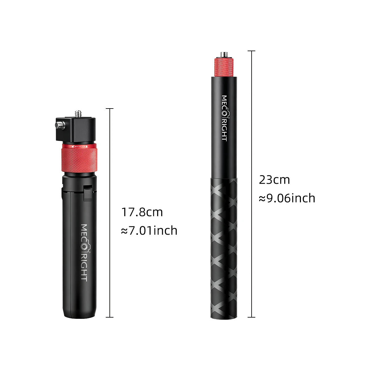 Mecoright Invisible Selfie Stick Bundle with Bullet Time Handle for Insta360 X6 X5 X4 X3 X2 ONE R DJI OSMO 360 Universal