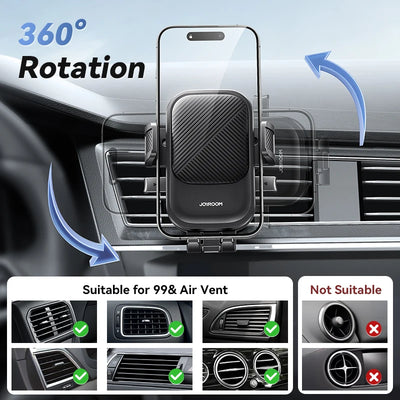 JOYROOM Car Phone Holder Universal 360 Rotating Phone Holder Car Air Vent Mount One Click Lock Adjustable Car Accessories