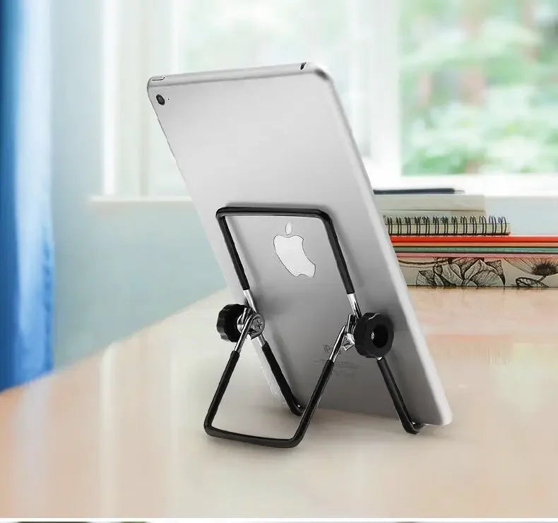 Universal Metal Tablet Holder Foldable iPad Air Pro Samsung Tablet Stand Mount Desk Flexible Phone Stand for Apple iPhone Xiaomi