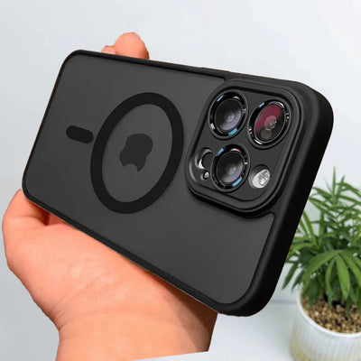 For MagSafe Wireless Charging Magnetic Case For iPhone 16 15 16E 14 13 12 11 Pro Max Luxury Matte Translucent Shockproof Cover