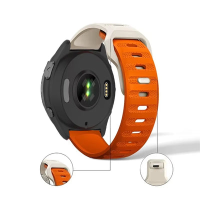 20mm 22mm Silicone Strap for Garmin Forerunner 965 955 265 255 165 55 Fashion Replacement Wristband for Garmin Venu 3/2 Active 5