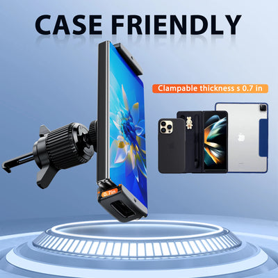 Eary for Z Fold 7 6 5 Car Phone Holder Mount Air Vent Car Bracket Stand with 360° Rotate for 4.7-12.9' Devices Vehicle Accessori