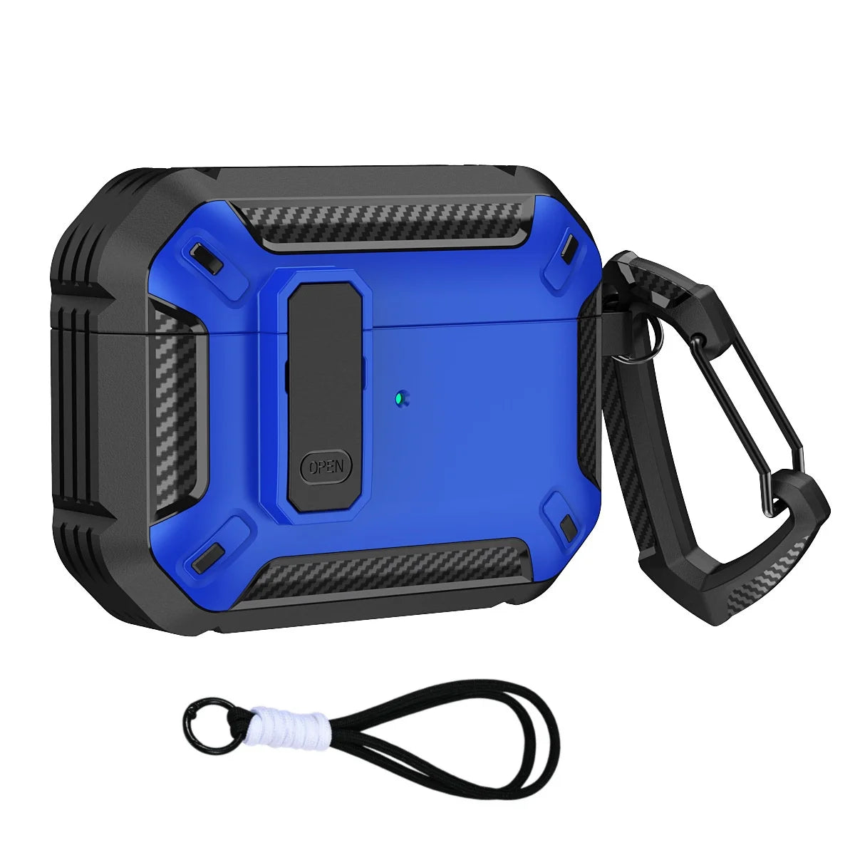 Cases For AirPods 5（2026)with Lock Clip Rugged Armor Shockproof Case For AirPods Pro 3 Protect Hard Shell For AirPods 4/5 Cases