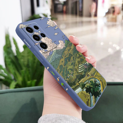 Pastoral Scenery Phone Case For Samsung Galaxy S25FE S24 S23 S22 S21 S20 S10 S10E S9 Ultra Plus FE Note 20 Ultra 10 9 Plus Cover