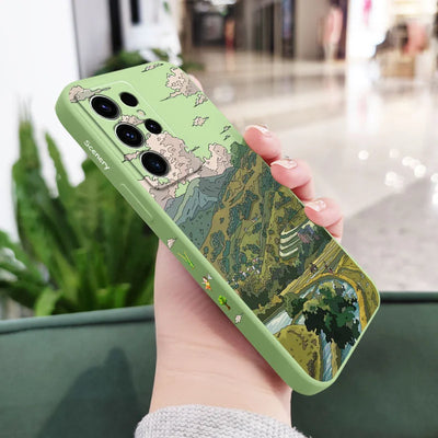 Pastoral Scenery Phone Case For Samsung Galaxy S25FE S24 S23 S22 S21 S20 S10 S10E S9 Ultra Plus FE Note 20 Ultra 10 9 Plus Cover