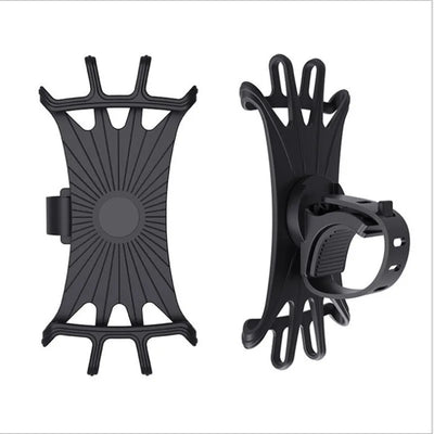 Universal Bike Phone Mount, 360° Rotatable Silicone Holder for 4.7–6.8' Phones, Compatible with IPhone/Samsung Easy Install