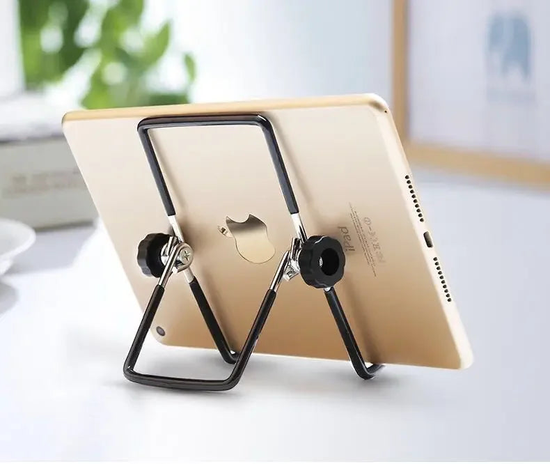 Universal Metal Tablet Holder Foldable iPad Air Pro Samsung Tablet Stand Mount Desk Flexible Phone Stand for Apple iPhone Xiaomi