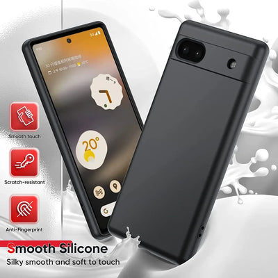 For Google Pixel 7 7A 8A Case Liquid Silicone Soft Cover For Google Pixel 6A 6 8 9 Pro XL 9A 9Pro XL 4A 4G 5 5G Phone Case