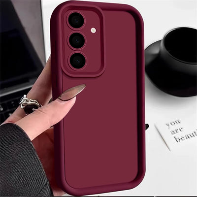 Soft TPU Phone Case For Samsung S26 S25 S24 S23 S22 S21 S20 Note20 Ultra FE Plus Candy Color Stylish Shockproof Silicone Cover