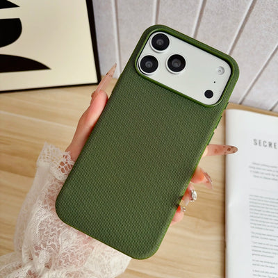 For Magsafe Magnetic Leather Phone Case For iPhone 18 17 16 15 14 13 12 Pro Max Premium Tech Woven Shockproof Solid Color Cover