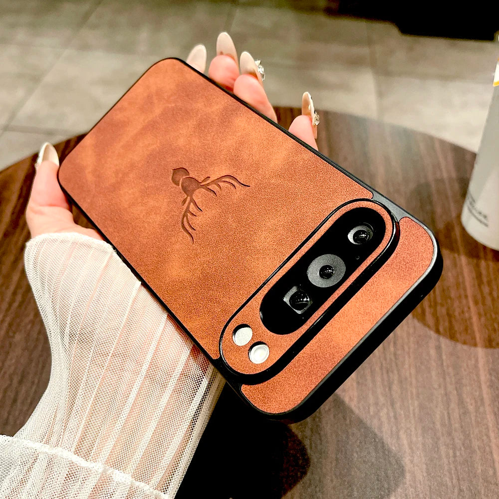 Retro Leather Case For Google Pixel 11 10 9 8 7 Pro XL A 9A 8A 7A 9Pro 8Pro 7Pro Pixel 9 8 7 Pro XL A 9A 8A 7A Phone Retra Cover