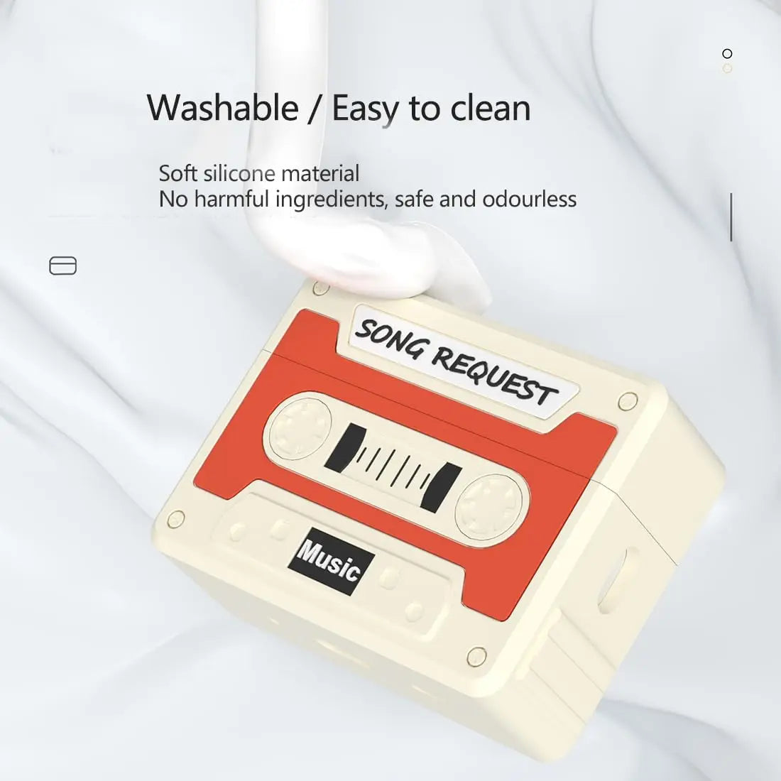 Cassette Tape Case for Airpods Pro 3 New Silicone Headphone Case Cover For Airpods Pro 3 Earbuds Case with Keychain&Cleaning Kit