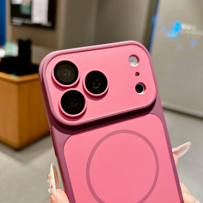 Matte Armor Magnetic Wireless Charging Phone Case For iPhone 18 17 16 15 Pro Max 14 12 13 11 Pro Case Magsafe Shockproof Cover