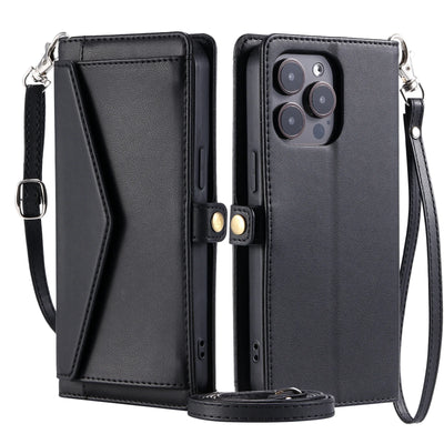 Crossbody Leather Wallet Case For IPhone 18 17 16 Pro 15 14 13 12 11 Pro Max Air 16E 17E XS XR SE 8 7 Card Solt Pocket Cover