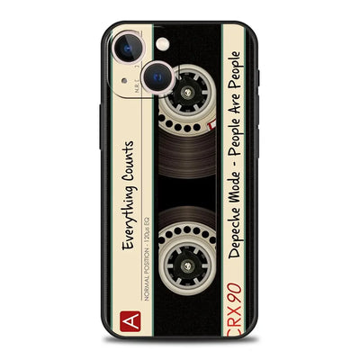 Funny Vintage Tape Camera Phone Case For iPhone 17 16 15 14 13 12 11 Pro Max Mini SE 7 8 Plus 17E Air Shockproof Non-Slip Cover