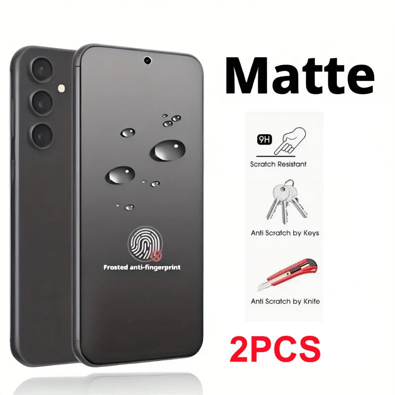 2PCS Matte Screen Protector A36 A56 A16 5G For Samsung S25 Ultra S24 S23 S22 Plus S21 FE A26 A53 A06 A54 A14 A15 A35 A55 A12 A13