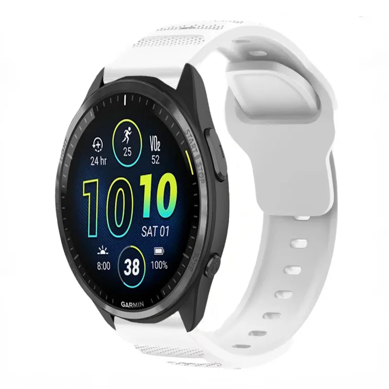 20mm 22mm Silicone Strap for Garmin Forerunner 965 955 265 255 165 55 Fashion Replacement Wristband for Garmin Venu 3/2 Active 5