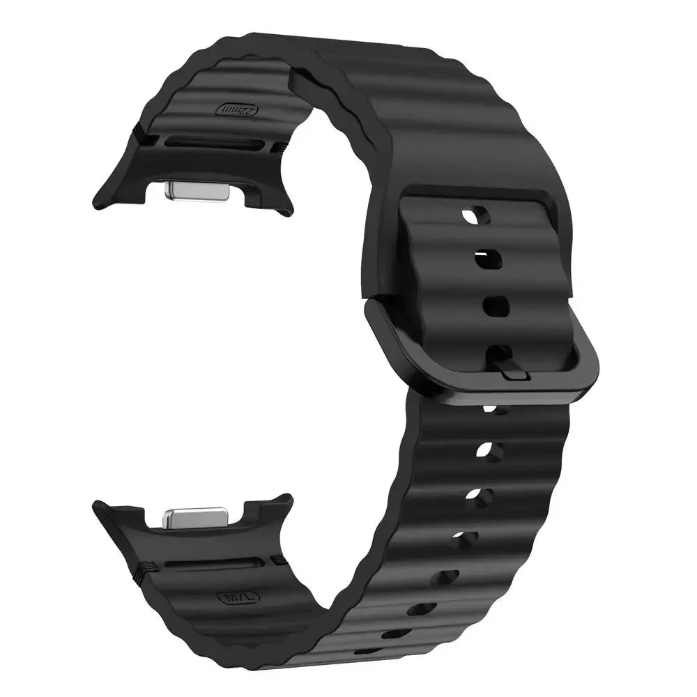 Official Silicone Strap for Samsung Galaxy Watch 9/8 40mm 44mm Sports Replacement Wristband for Galaxy Watch 8 Classic 46mm Band