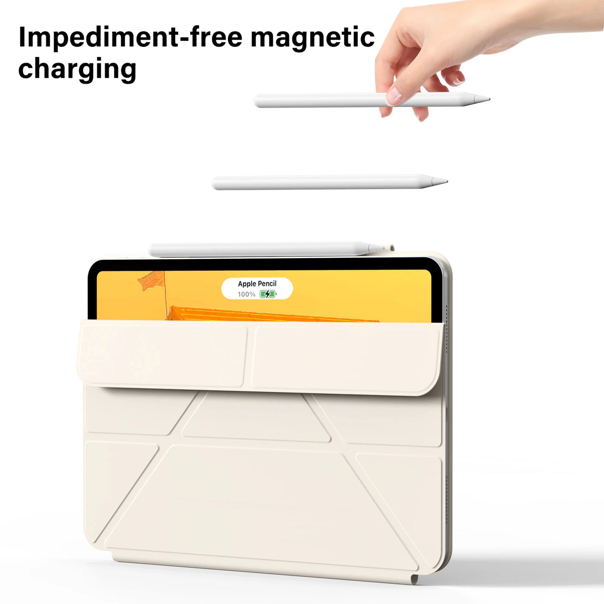 RBP Y-Shaped Folding Case Magnetic iPad A16 10/11th Gen, iPad Pro 11 13 12.9 Air 11 Air4/5 Mini 6 With Magnetic Detachable Cover