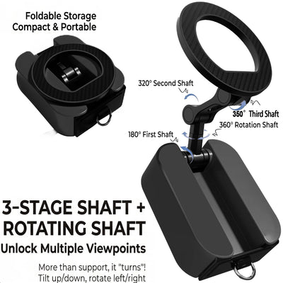 SP668 Magnetic Phone Holder Rotating Folding Electric Vacuum Suction Mag Stand For Car Navigation Gym Kitchen Streaming Bracket