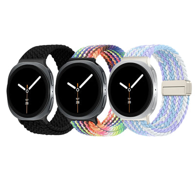 Magnetic Braided Band For Samsung Galaxy Watch 9 8 Strap 44mm 40mm Nylon Bracelet Correa Belt Galaxy Watch 8 Classic 46mm
