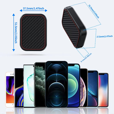 Magnetic Car Phone Mount Rectangle Flat Universal Car Phone Holder for Dashboard Fridge Desk Smartphone Holder Strong Magnets