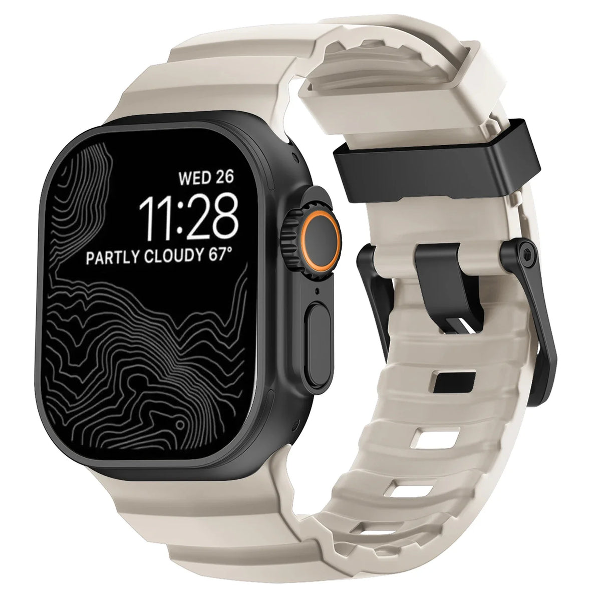 Trail Silicone Band for Apple Watch Ultra 4 3 2 49mm Strap 46mm 45mm 44mm Sport Bracelet iWatch Series 12 11 10 Ultra 9 8 7 SE3