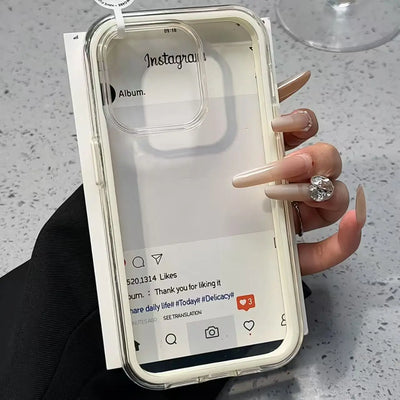 Luxury Candy Color Frame Clear Back Phone Case For iPhone 18 17 16 15 14 13 12 Pro Max 11 16PLUS Acrylic Shockproof Bumper Cover