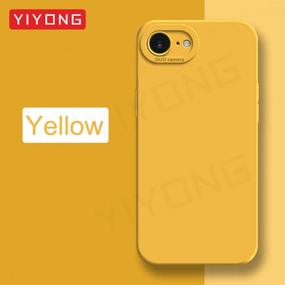 For iPhone16e Case YIYONG Luxury Silky Feel Liquid Silicone Soft Cover For iPhone 16e 16 Pro Max iPhone16 Plus 16+ Phone Cases
