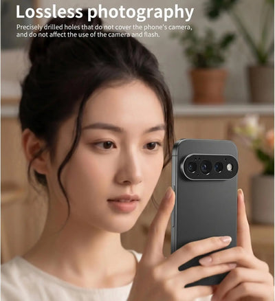 2PCS Tempered Glass Camera Lens Ring For Google Pixel 11 Pro XL Case Friendly Hollow Cut Lens Protector Anti Fingerprint