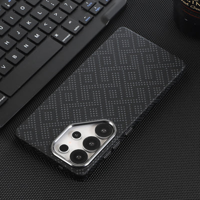 Luxury Kevlar Aramid Fiber Case For Samsung Galaxy S22 S23 S24 S25 S26 Ultra Plus Magnetic Carbon Fiber Phone Cover For S26 Plus