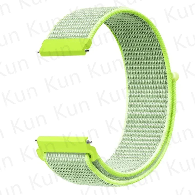 20mm 22mm Band For Samsung Galaxy Watch 6/5/4/5pro/4/6 Classic/active 2 Nylon loop sport bracelet huawei watch GT 4-2-2e-3 Strap