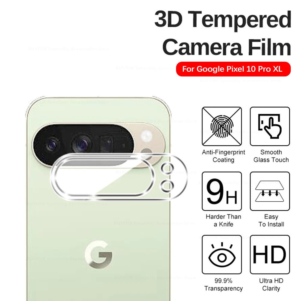 3D Curved Camera Lens Protector For Google Pixel 10 Pro XL Tempered Glass Pixel 11 Pro Pixel11 10Pro XL 5G Lens Screen Protector