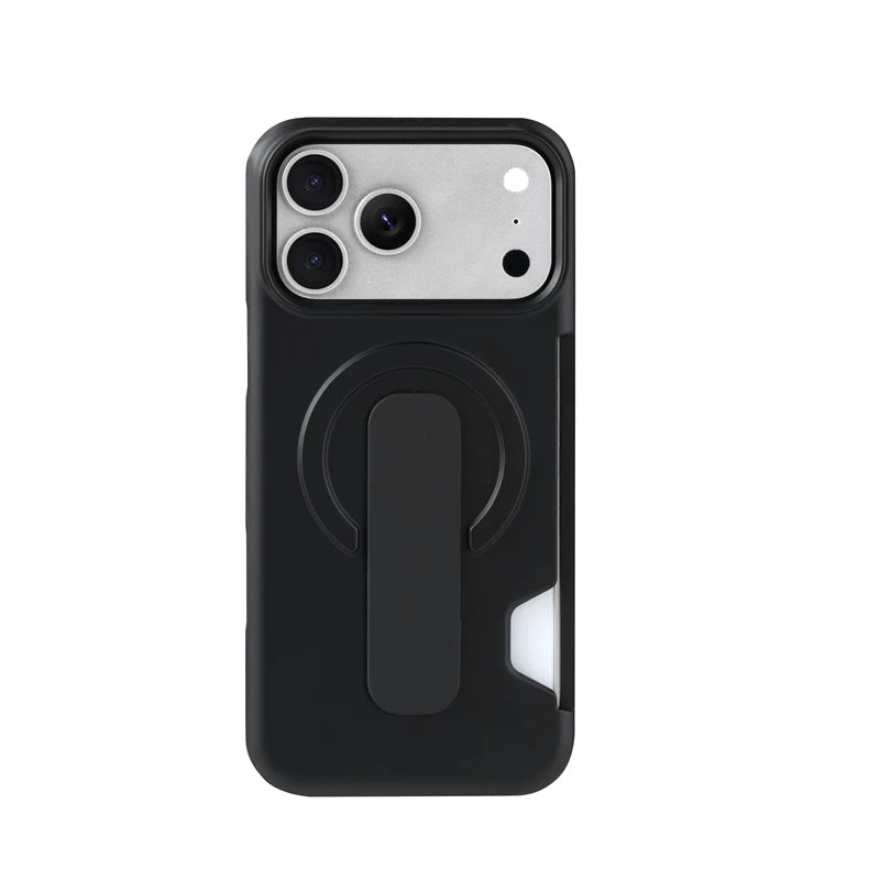 Soft Liquid Silicone Magnetic Case for Magsafe iPhone 17 16 15 14 13 Pro Max Strap Holder Card Slot Shockproof Cover