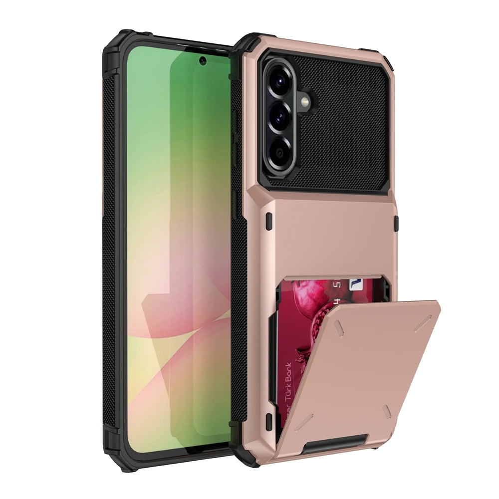 Wallet Card Phone Case For Samsung S26 S25 S24 S23 S22 S21 S20 S10 FE Plus EDGE Ultra 5G Card Slot Flip Hidden Pocket Hard Cover