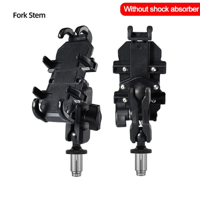 Motorcycle Bicycle Phone Holder Aluminum Handlebar Shock Absorption Cycling GPS Bracket for iPhone 16 Samsung Xiaomi Bike Mount