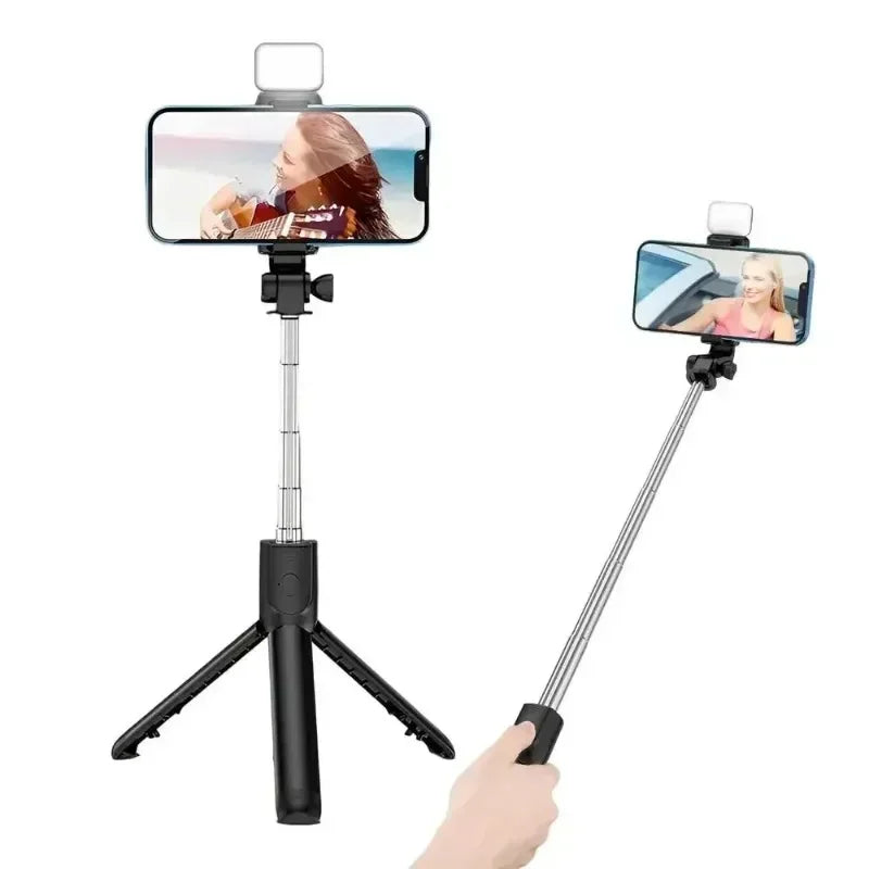 360 Rotation Selfie Stick Tripod Toneof Multi Mode Retractable Camera Pole Mini Cell Phone Selfie Artifact Material