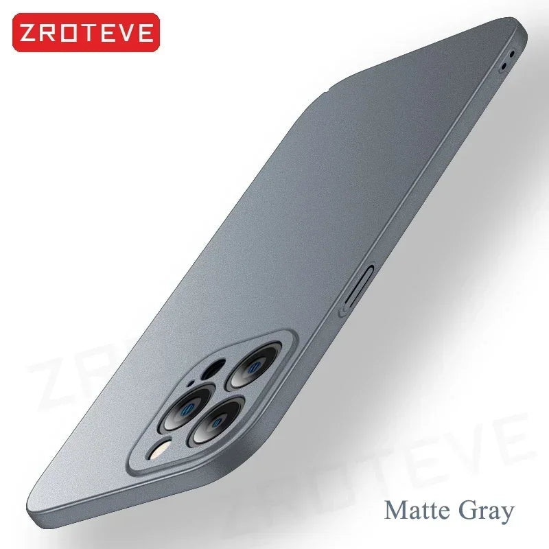 For iPhone 16 15 14 13 12 Pro Max Case ZROTEVE Luxury Slim Matte Hard PC Cover For iPhone16 iPhone14 iPhone15 Plus Phone Cases
