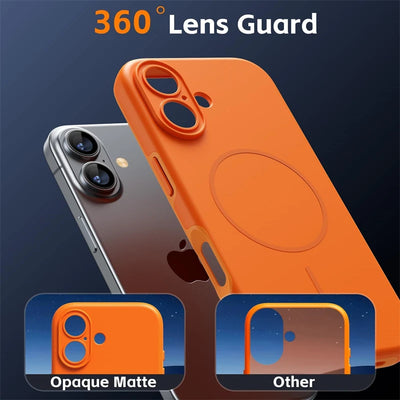 Orange for IPhone17 Silicone Soft Magnetic Case for IPhone 17 Air 16 15 14 13 12 18 Pro Max Plus 17Pro for Magsafe Phone Cover