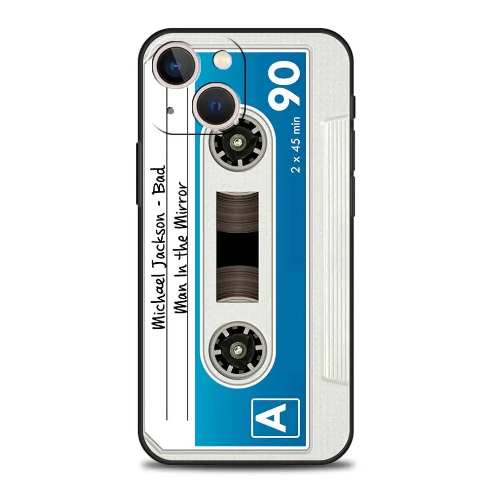 Funny Vintage Tape Camera Phone Case For iPhone 17 16 15 14 13 12 11 Pro Max Mini SE 7 8 Plus 17E Air Shockproof Non-Slip Cover