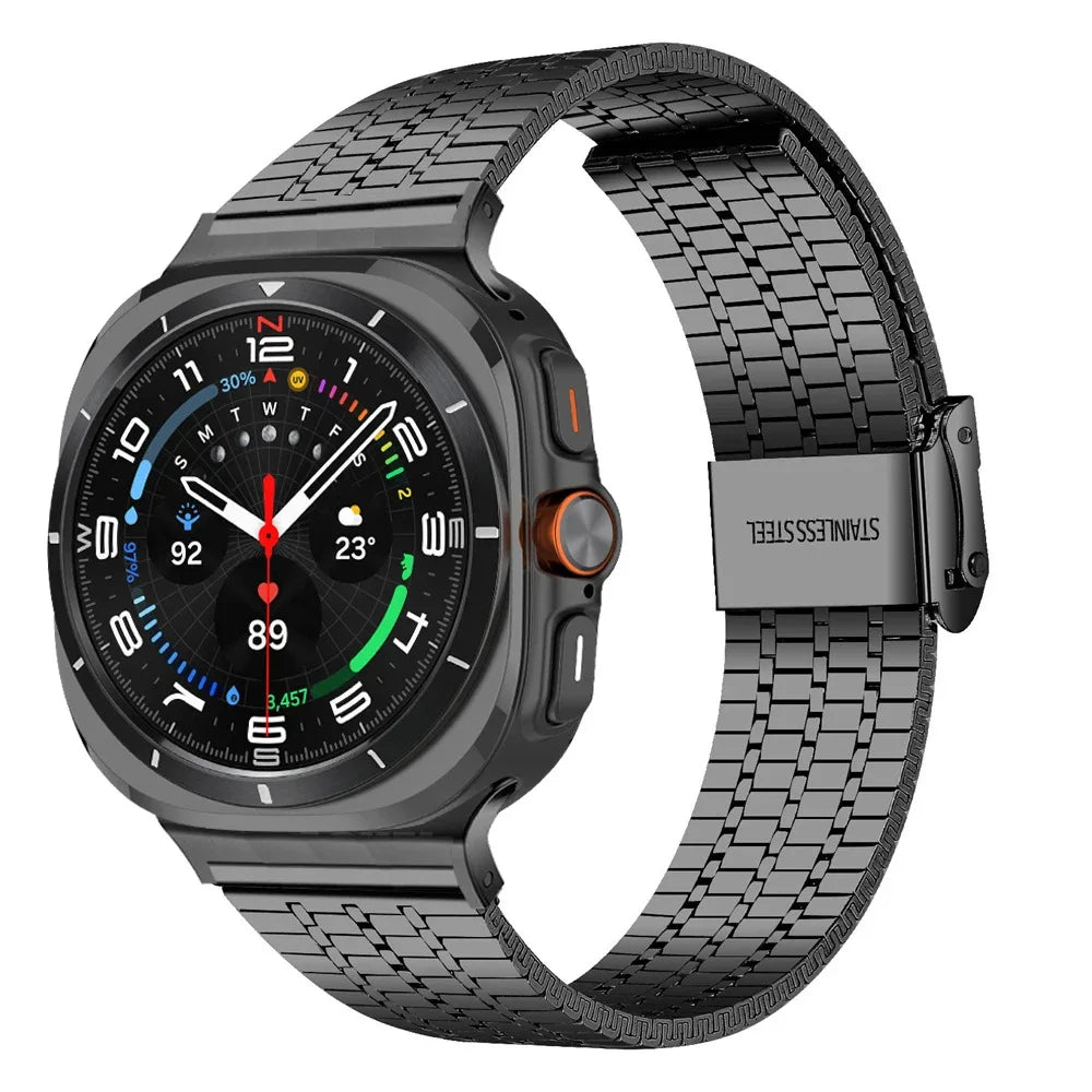 For Samsung galaxy watch Ultra 2025 2024 47mm business stainless steel band for Galaxy watch ultra metal men Bracelet