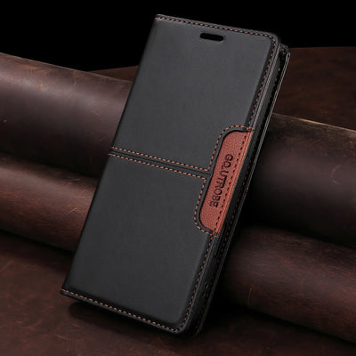 Magnetic Leather Case For iPhone 16 15 14 13 12 11 17 18 Pro Max 18Pro 15 Plus 17e 16e SE3 Business Flip Wallet Card Slot Cover