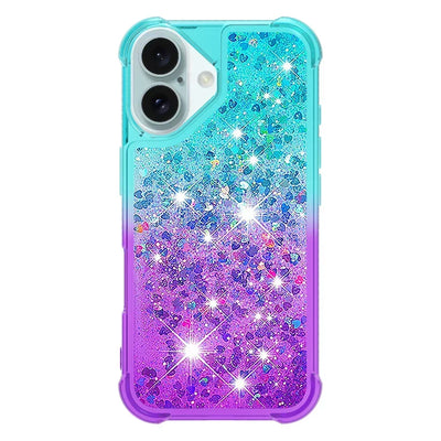 Bling Moving Liquid Floating Sparkle Colorful Glitter TPU Protective Case For Google Pixel 9 Pro XL 8 9A 8A 7A Waterfall Cover