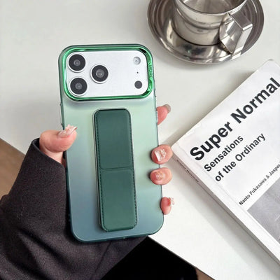 For iPhone 17 16 15 14 13 Pro Max Case Wrist Strap Magnetic Stand Kickstand PC Hard Protective Case for iPhone12 Support Cover