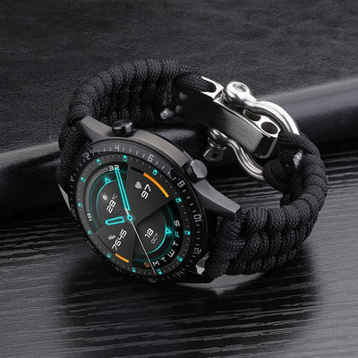 20mm 22mm 24mm Weave Nylon Sport Watch Strap for Men Women Universal Watch Band Bracelet Accessories with Tool