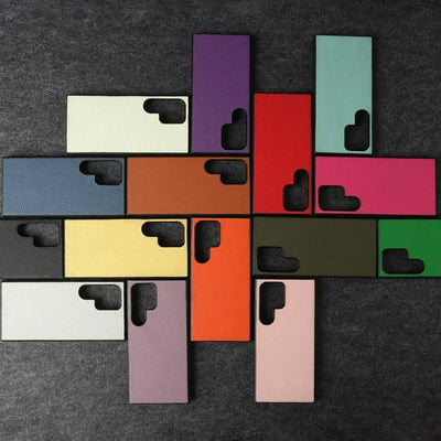 Premium Genuine Leather Case for Samsung Galaxy S26 Ultra S23FE S22 S21FE S20 Cover Full Protection Shockproof Back Carcasa